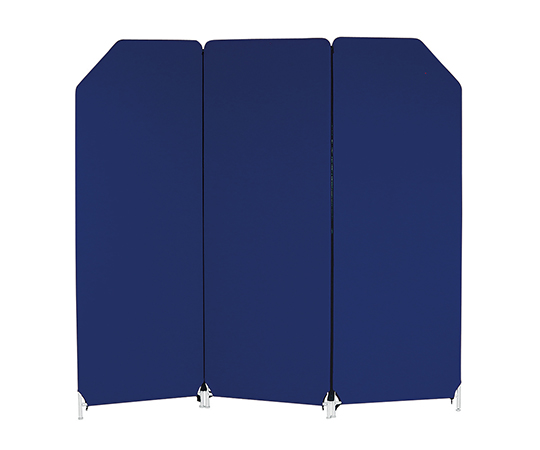 7-7239-03 クロス貼りファスナー連結スクリーン 3連（防炎加工） YS-A3FPNV林製作所