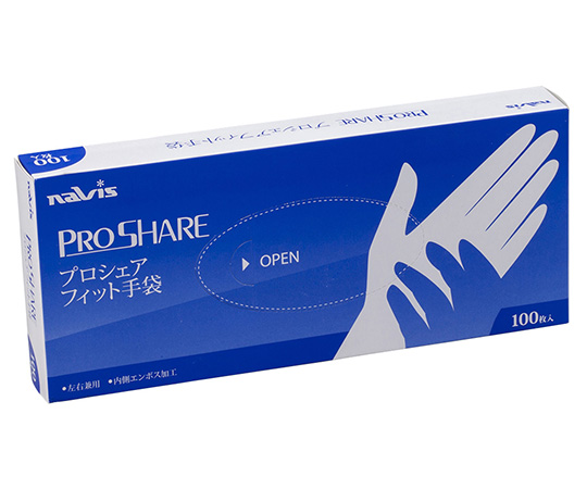 アズワン7-7383-11　プロシェアフィット手袋　100枚入　L アズワン