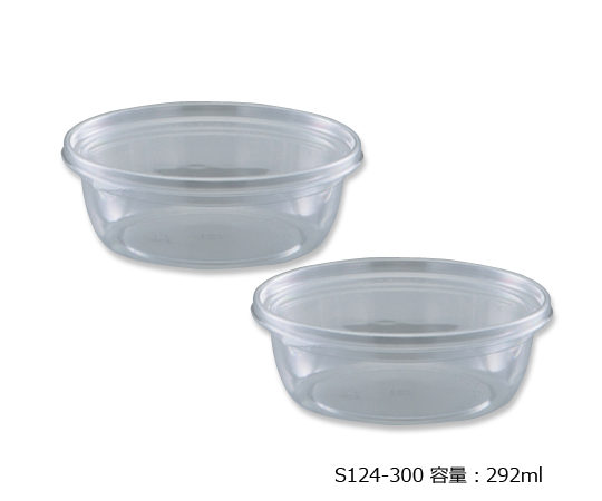 7-7919-07 透明度の高い密閉万能容器 フタ付 50セット入 S124-300ナビス(アズワン)