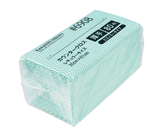 7-7943-01 カウンタークロス（エコノミー厚手） グリーン 6908G川西工業