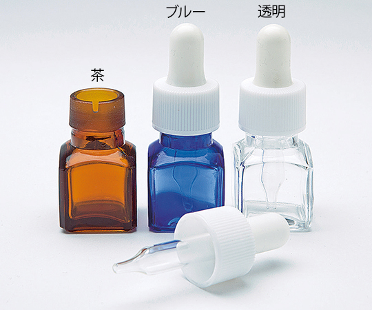 7-8153-01 スポイト薬瓶 9mL 茶 G-03堀内製作所