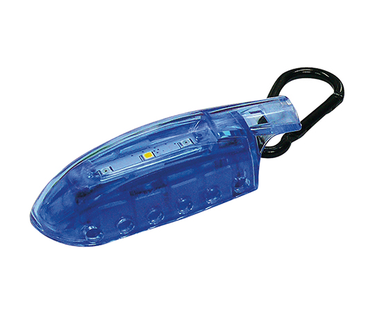 7-8167-02 ホイッスルLEDフラッシュライト GLOW FREE ブルー KE-81コンテック