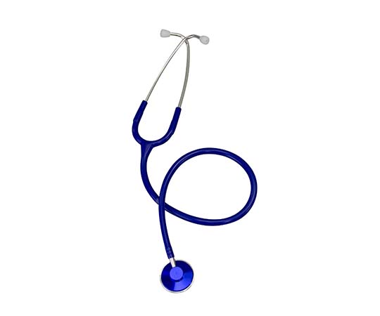 【医療機器クラス1】7-8348-03 ベーシックナーススコープ（内バネタイプ） シングル ダークブルー ナビス(アズワン)