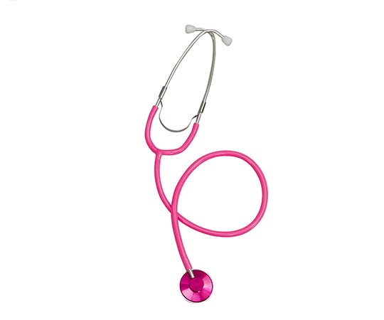 【医療機器クラス1】7-8434-02 ベーシックナーススコープ（外バネタイプ） シングル ピンク ナビス(アズワン)