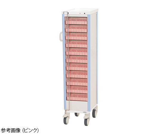 ケルン7-8467-01　与薬カート　11床用　ライトブルー KC-501-01Sケルン