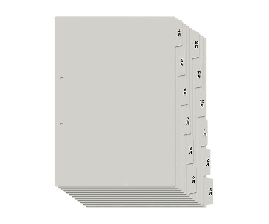 プラス7-8706-11 利用者カルテファイル(リングファイル)用4月~3月インデックスシート プラス プラス7-8706-11 利用者カルテファイル(リングファイル)用4月~3月インデックスシート プラス