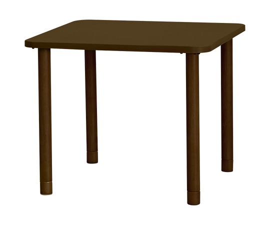 【組立必要】【組立必要】グローリープラン7-9004-02　メラミンテーブル　ブラウン　正方形　2人掛け TM3-K9090 B