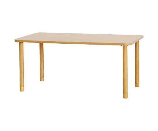 【組立必要】【組立必要】グローリープラン7-9005-01　メラミンテーブル　ライトブラウン　長方形　4人掛けワイド TM3-K