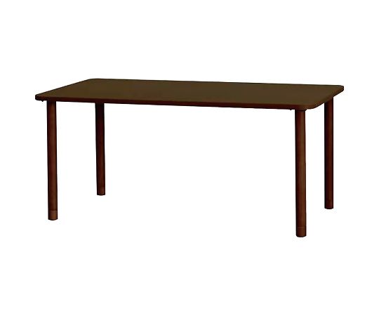 【組立必要】【組立必要】グローリープラン7-9005-02　メラミンテーブル　ブラウン　長方形　4人掛けワイド TM3-K165