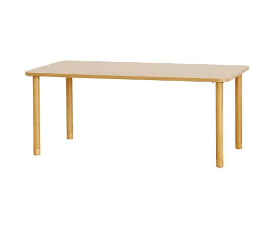 【組立必要】【組立必要】グローリープラン7-9006-01　メラミンテーブル　ライトブラウン　長方形　6人掛け TM3-K180