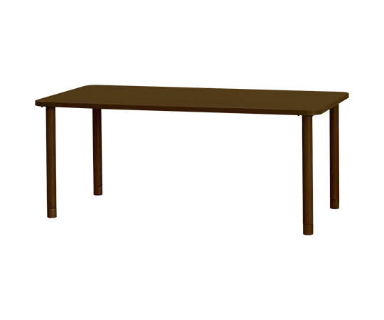 【組立必要】【組立必要】グローリープラン7-9006-02　メラミンテーブル　ブラウン　長方形　6人掛け TM3-K18090