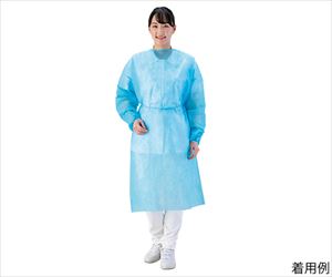 7-9254-02 アイソレーションガウン（少量・箱入り） ブルー 10枚入 IG-Bナビス（アズワン）