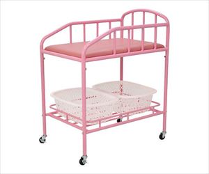 【大型商品※送料別途】【組立必要】7-9290-01 おむつ交換ワゴン 本体 90001トッケン