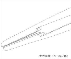 【医療機器クラス1】7-9441-05 アトラウマピンセット 直 先端幅2.0mm 全長200mm AB 862/20nopa