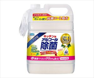 7-9529-12 キッチン用アルコール除菌スプレー つめかえ用 5L フマキラー