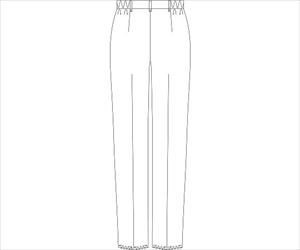 7-9549-04 レディースストレートパンツ ネイビー LL 802-80APアプロンアパレル