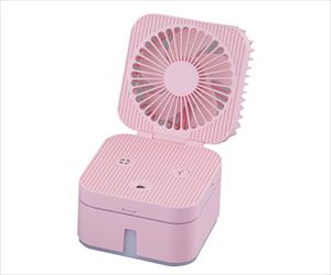 7-9621-03 卓上ミストファン（ディフューザー機能付） ピンク BD-MF1-P