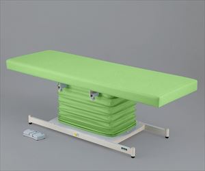 7-9925-03 カラフル電動診察台 スタンダード 600×1800mm ライムグリーン ATE-6018LGナビス（アズワン