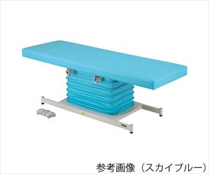 7-9930-01 カラフル電動診察台 スタンダード 700×1800mm スカイブルー ATE-7018SBナビス（アズワン）
