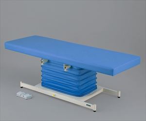 7-9930-02 カラフル電動診察台 スタンダード 700×1800mm ライトブルー ATE-7018PBナビス（アズワン）