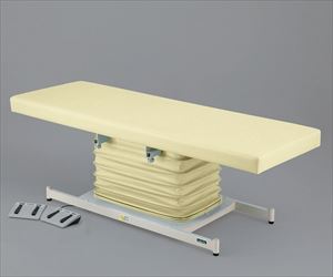 7-9934-06 カラフル電動診察台 スタンダード メモリ付 650×1800mm クリーム ATE-6518CR-Mナビス（