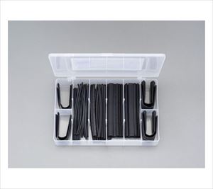 78-0831-95 熱収縮チューブセット(黒/61ピース) EA944BH-1エスコ