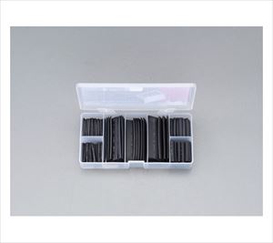 78-0831-96 熱収縮チューブセット(黒/127ピース) EA944BH-2エスコ
