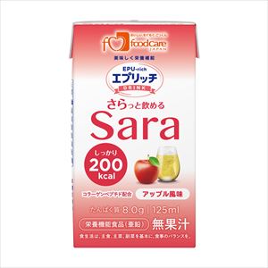【軽減税率適用】8-097-04 エプリッチドリンクSara アップル風味 1箱（24本入） フードケア