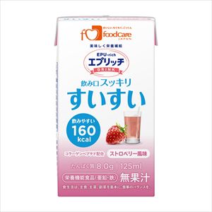 【軽減税率適用】8-101-02 エプリッチドリンクすいすい ストロベリー風味 1箱（24本入） フードケア