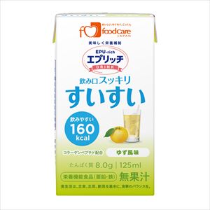 【軽減税率適用】8-101-03 エプリッチドリンクすいすい ゆず風味 1箱（24本入） フードケア