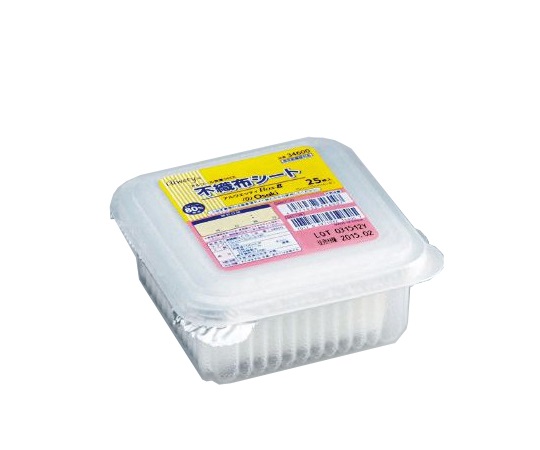 8-1108-01 アルウエッティBox-E不織布 150×150mm 25枚入（酒精綿） 34600オオサキメディカル