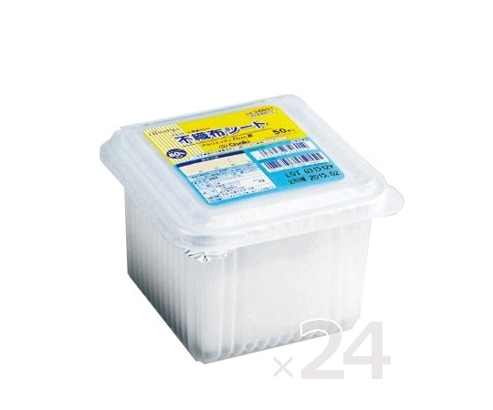 8-1108-52 アルウエッティBox-E不織布 50枚/個×24個セット（酒精綿） 34601(得々パック)オオサキメディカ
