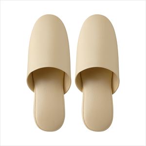 8-113-01 抗菌多機能ビニールスリッパ（かぶり）23～26cm ベージュ 574907テンダイ