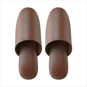 8-113-02 抗菌多機能ビニールスリッパ（かぶり）23～26cm ブラウン 574891テンダイ