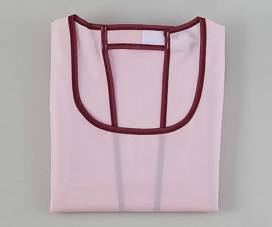 8-1309-03 入浴介助エプロン （面ファスナータイプ） ピンク／ LL 402