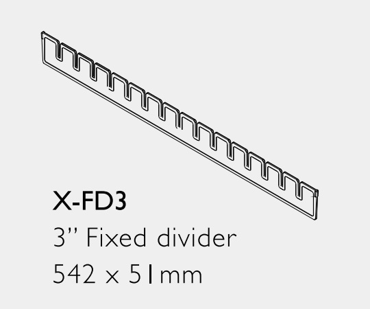 8-1341-14 救急カート［LUXE］用 仕切板（上段用・横） X-FD3ナビス(アズワン)