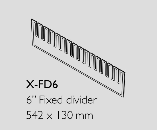 8-1341-16 救急カート［LUXE］用 仕切板（中段用・横） X-FD6ナビス(アズワン)