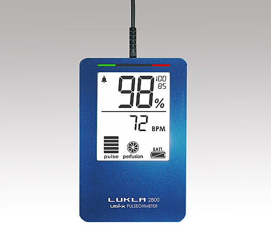 8-1582-02 パルスオキシメーター LUKLA2800 メタリックブルー LKL2800maユビックス