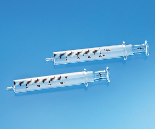8-1759-10 硝子注射筒 ルアー・ガラス先 セット 1mL（ツベルクリン） 00052トップ