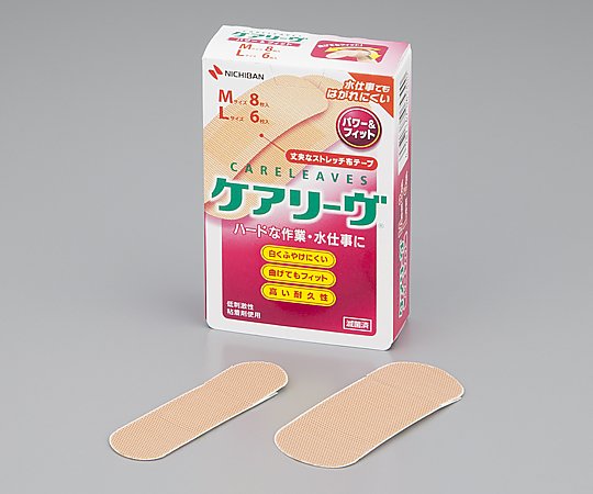 8-2619-01 ケアリーヴ（TM） パワー＆フィット（救急絆創膏） CLP142ニチバン