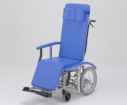 8-3514-01 フルリクライニング車椅子 （介助式／スチール製／座幅410mm／チルト） RJ-100いうら