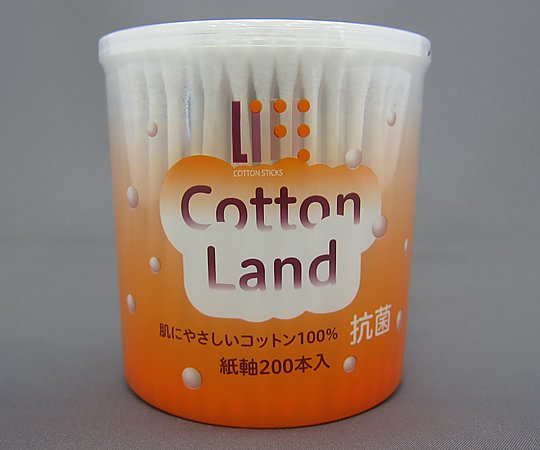 8-3725-01 抗菌コットンランド綿棒 6192