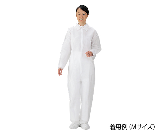 8-4054-03 ディスポ保護衣（つなぎ服） LL 1枚入 アズワン