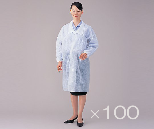8-4055-12 ディスポ白衣 L 100枚セット アズワン 8-4055-12 ディスポ白衣 L 100枚セット アズワン