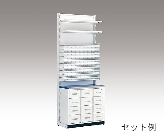 8-4066-05 MDS調剤台[棚板セット] 10段錠剤棚セット(W600mm用) S79248WH