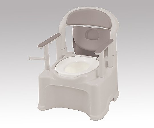 8-4348-01 ポータブルトイレ (きらく) (普通便座/580×568×768～868mm) PS2型リッチェル