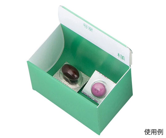 8-4891-13 与薬個人ケースII（ワンタッチ） グリーン 10枚入 DC‐GRナビス(アズワン)