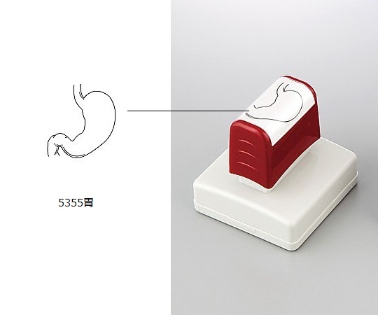 8-5108-02 医療用スタンプ 胃 5355 胃