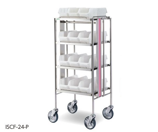 8-5293-01 注射薬カート(折りたたみタイプ) 565×480×1290mm ISCF-24-Pナビス(アズワン)