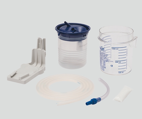 8-5298-36 壁掛吸引器（ディスポタイプ）用吸引バック 1L 凝固剤付 新鋭工業